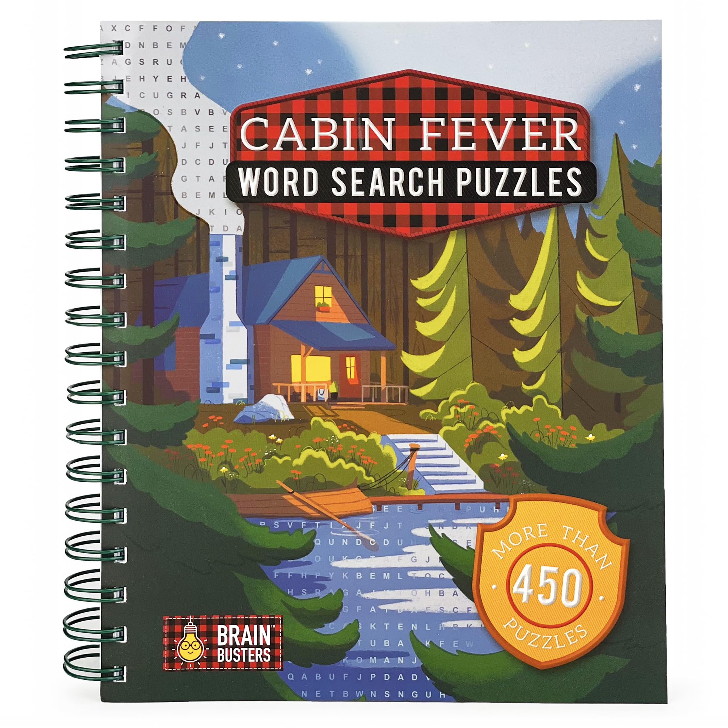 Cabin Fever Word Search Puzzles: MultiLevel SpiralBound Puzzle Word Search Book for Adults Including More Than 450 Variety Puz,New