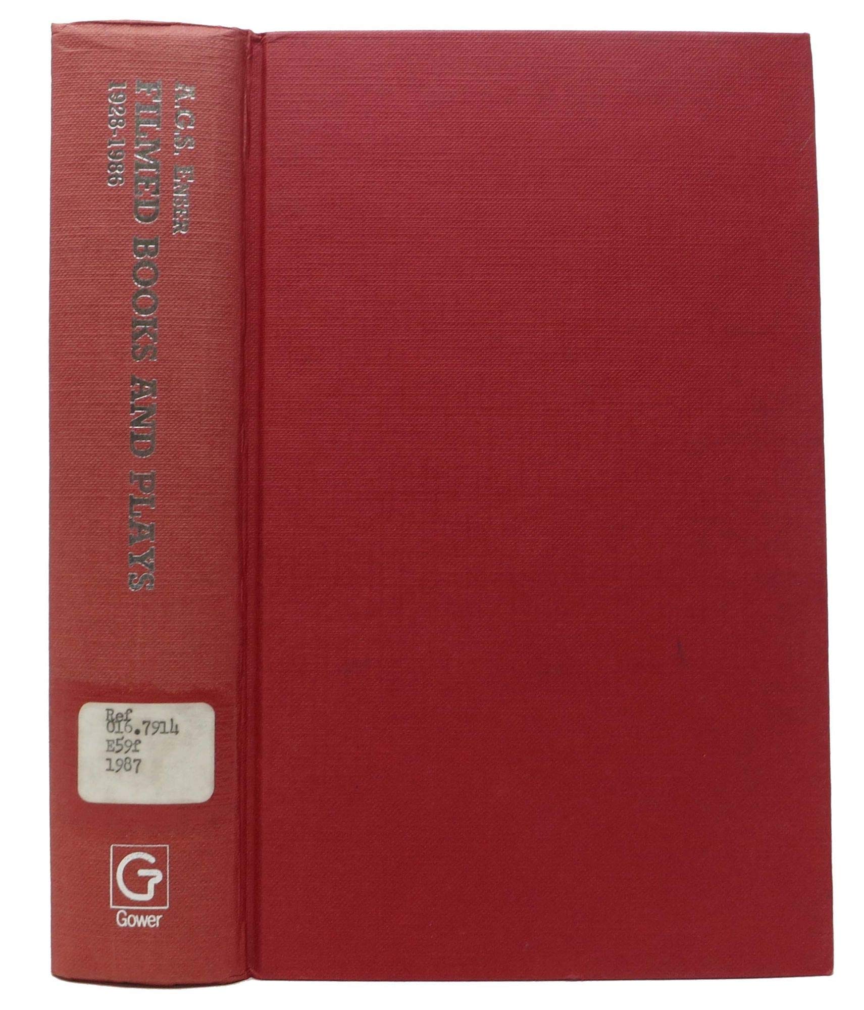 Filmed Books and Plays: A List of Books and Plays from Which Films Have Been Made, 192886,Used