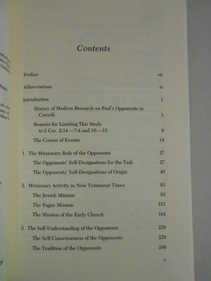 The Opponents of Paul in Second Corinthians,Used