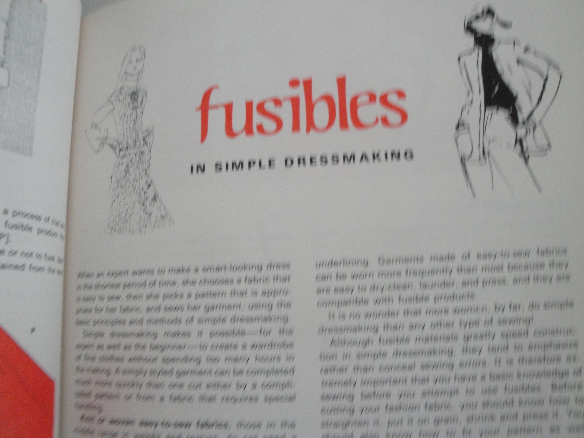 Singer magic fusibles in fashion sewing,Used