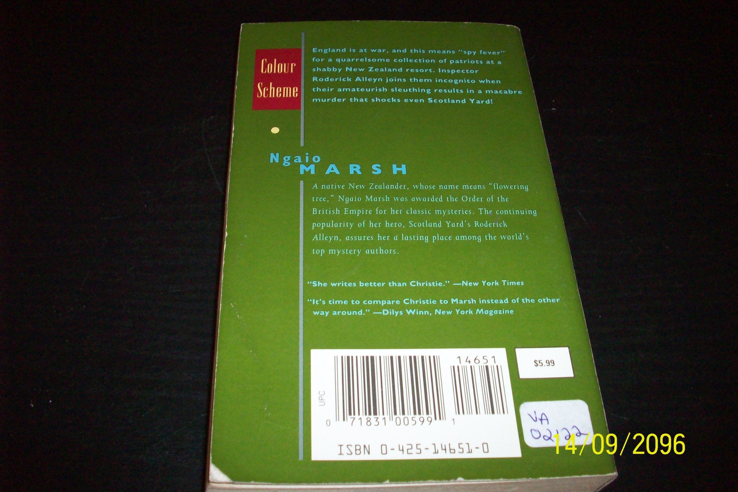 Alleyn And Others: The Collected Short Fiction Of Ngaio Marsh (Library Of Crime Classics),Used