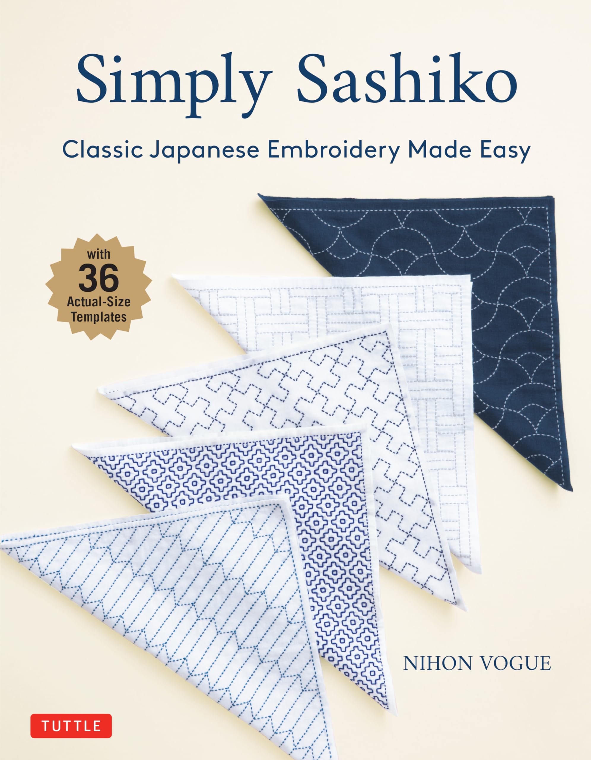Simply Sashiko: Classic Japanese Embroidery Made Easy (With 36 Actual Size Templates),Used
