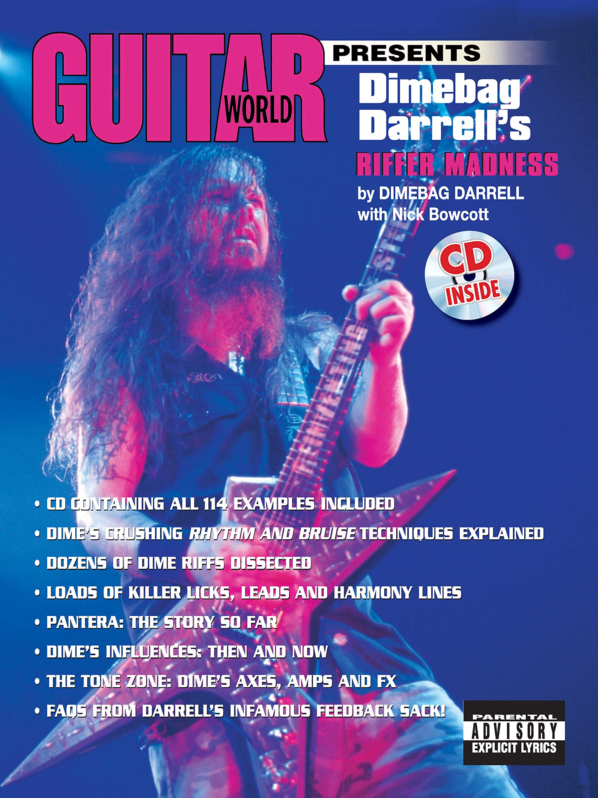 Guitar World Presents Dimebag Darrell's Riffer Madness: Book & Online Audio,Used