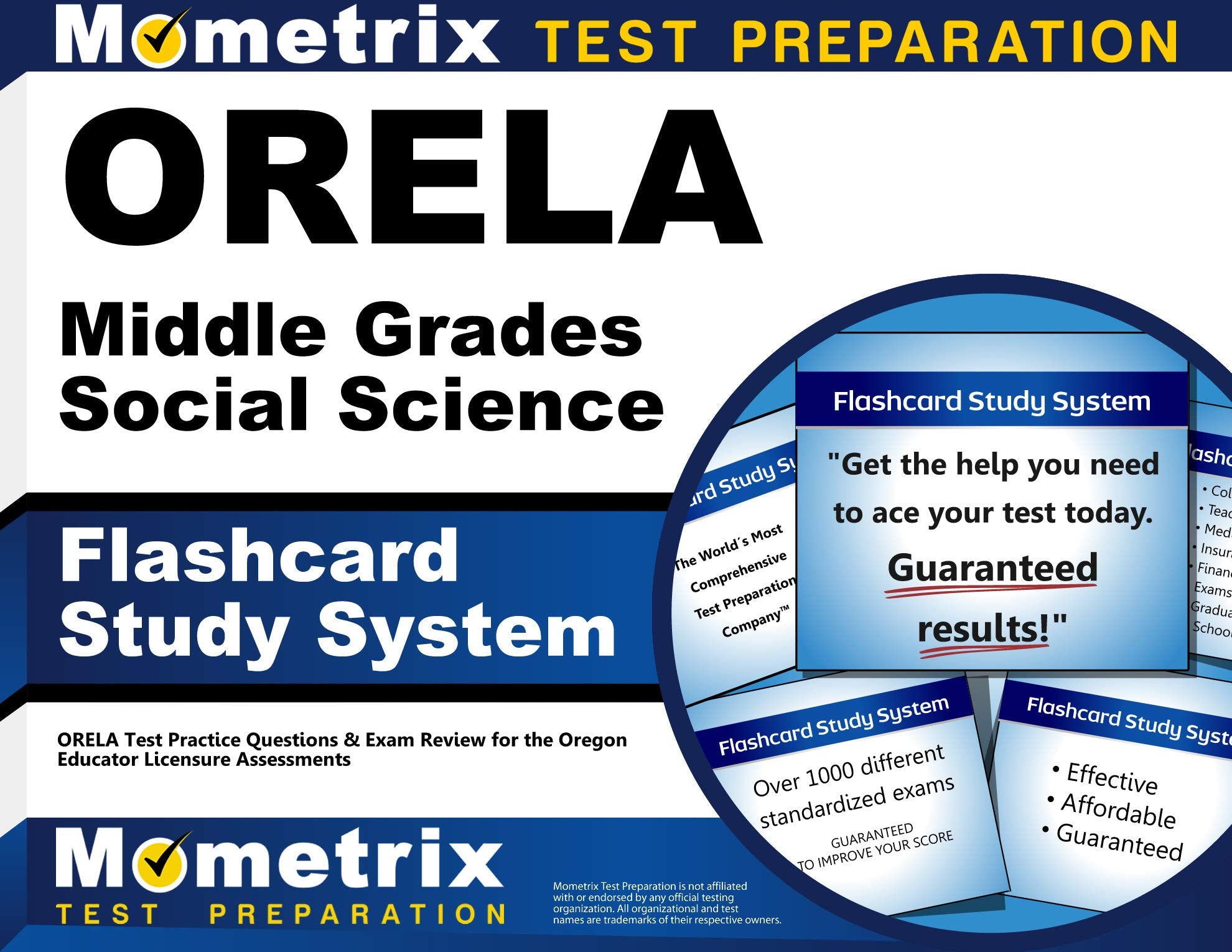 Orela Middle Grades Social Science Flashcard Study System: Orela Test Practice Questions & Exam Review For The Oregon Educator L,Used