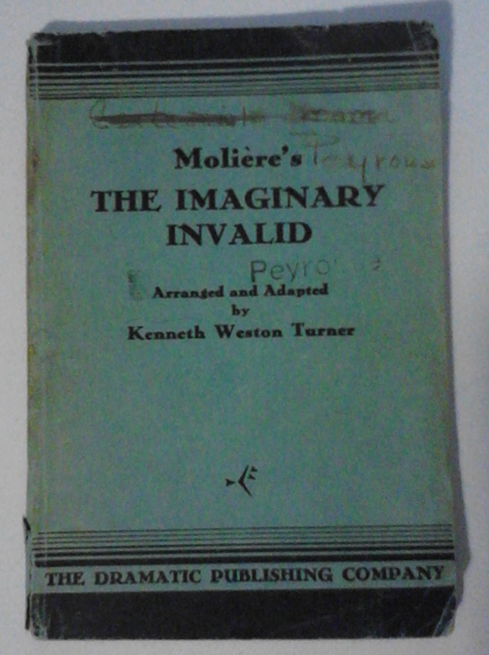 Moliere'S The Imaginary Invalid,Used