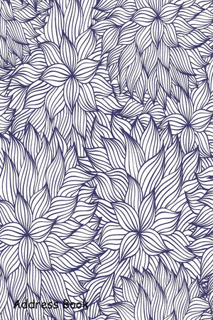 Address Book: For Contacts, Addresses, Phone, Email, Note,Emergency Contacts,Alphabetical Index With Abstract Seamless Pattern,Used