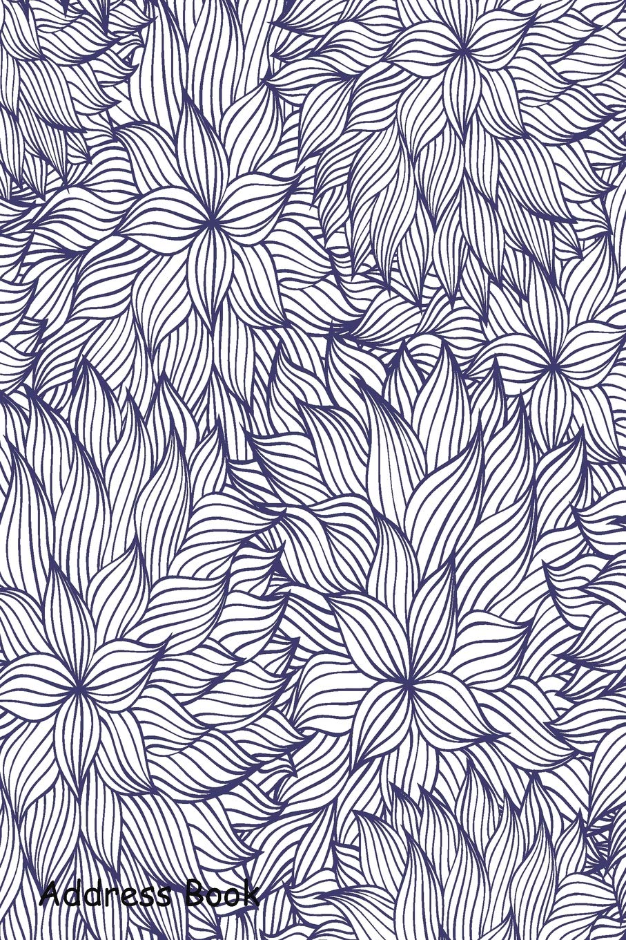 Address Book: For Contacts, Addresses, Phone, Email, Note,Emergency Contacts,Alphabetical Index With Abstract Seamless Pattern,Used