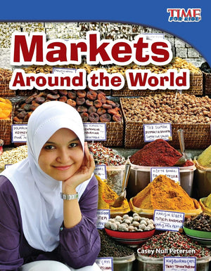 Teacher Created Materials  TIME For Kids Informational Text: Markets Around the World  Grade 3  Guided Reading Level N,Used