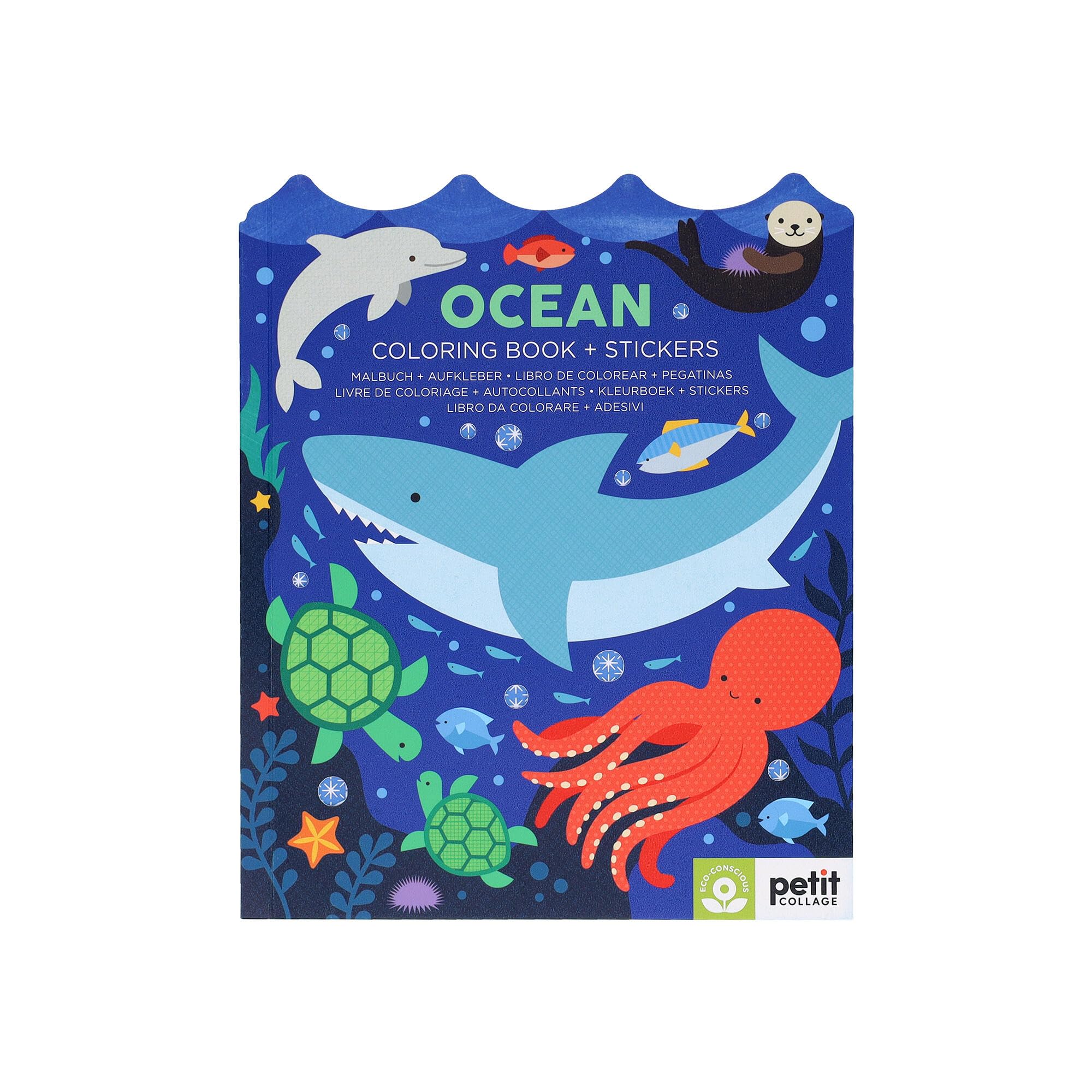 OCEAN COLORING BOOK STICKERS