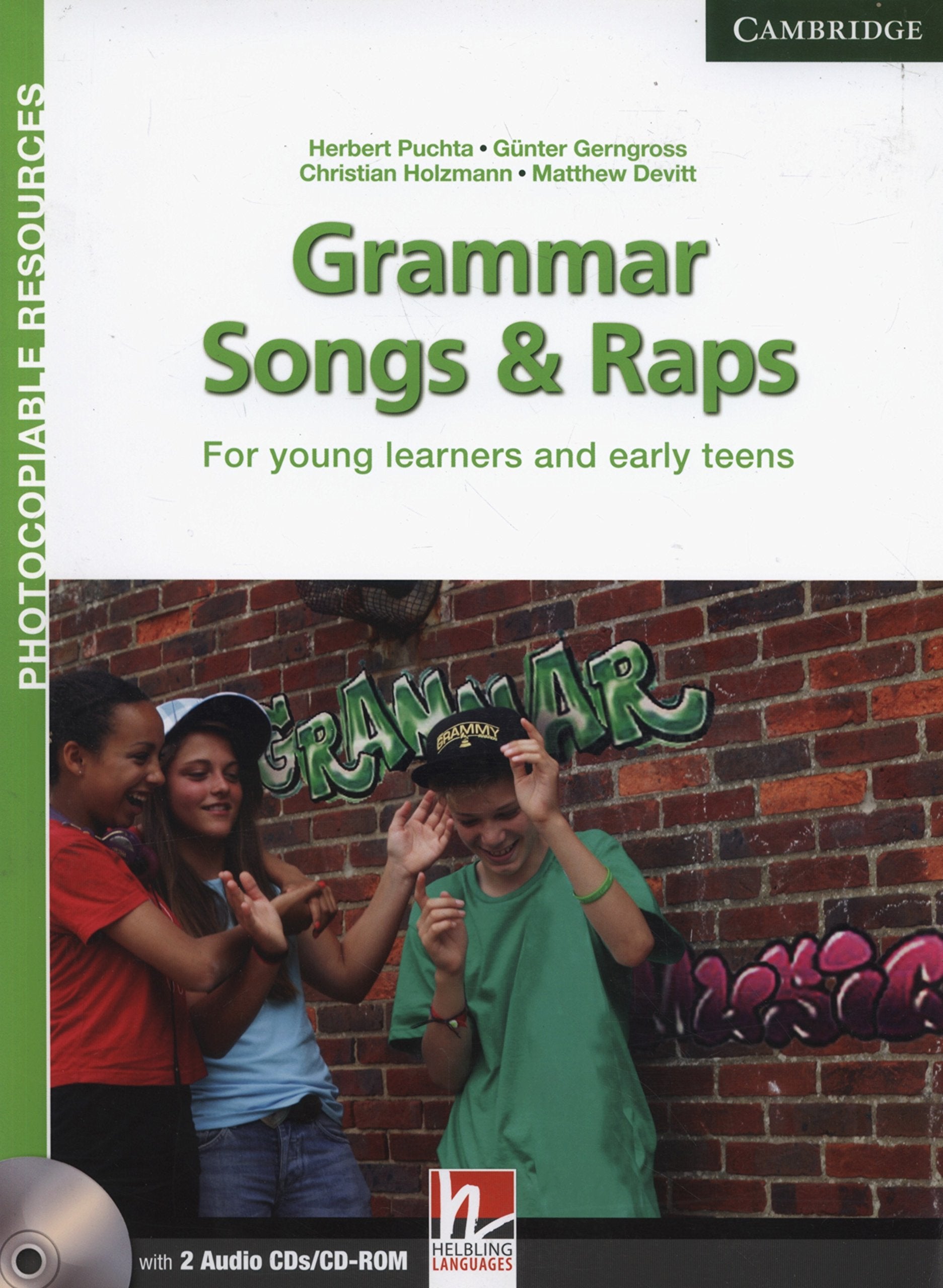Grammar Songs and Raps Teacher's Book with Audio CDs (2): For Young Learners and Early Teens (Helbling Photocopiable Resources),Used