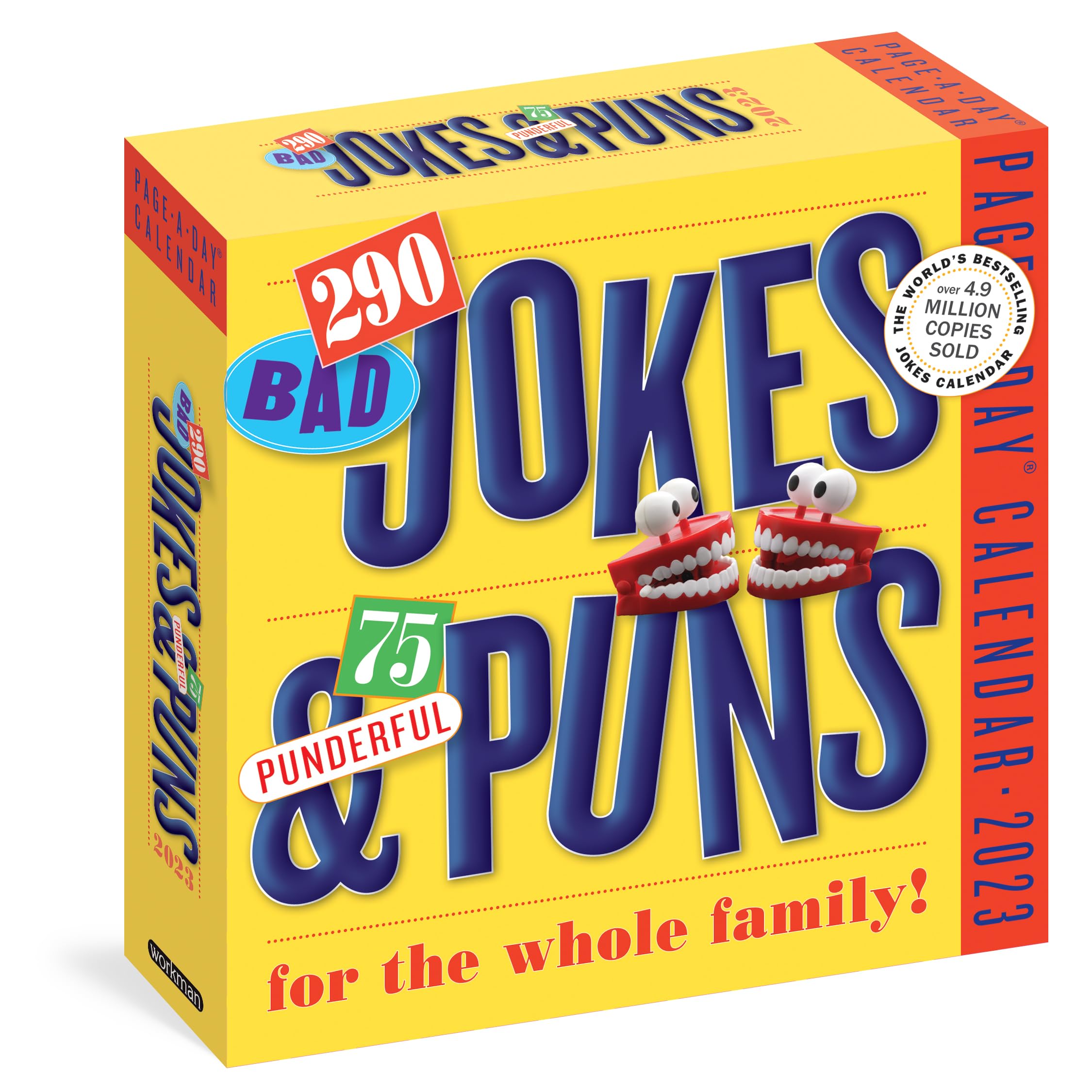 290 Bad Jokes & 75 Punderful Puns Pageaday Calendar 2023: The World'S Bestselling Jokes Calendar