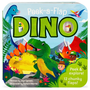 Peekaflap Dino  Children'S Liftaflap Board Book, Gift For Little Dinosaur Lovers, Ages 27