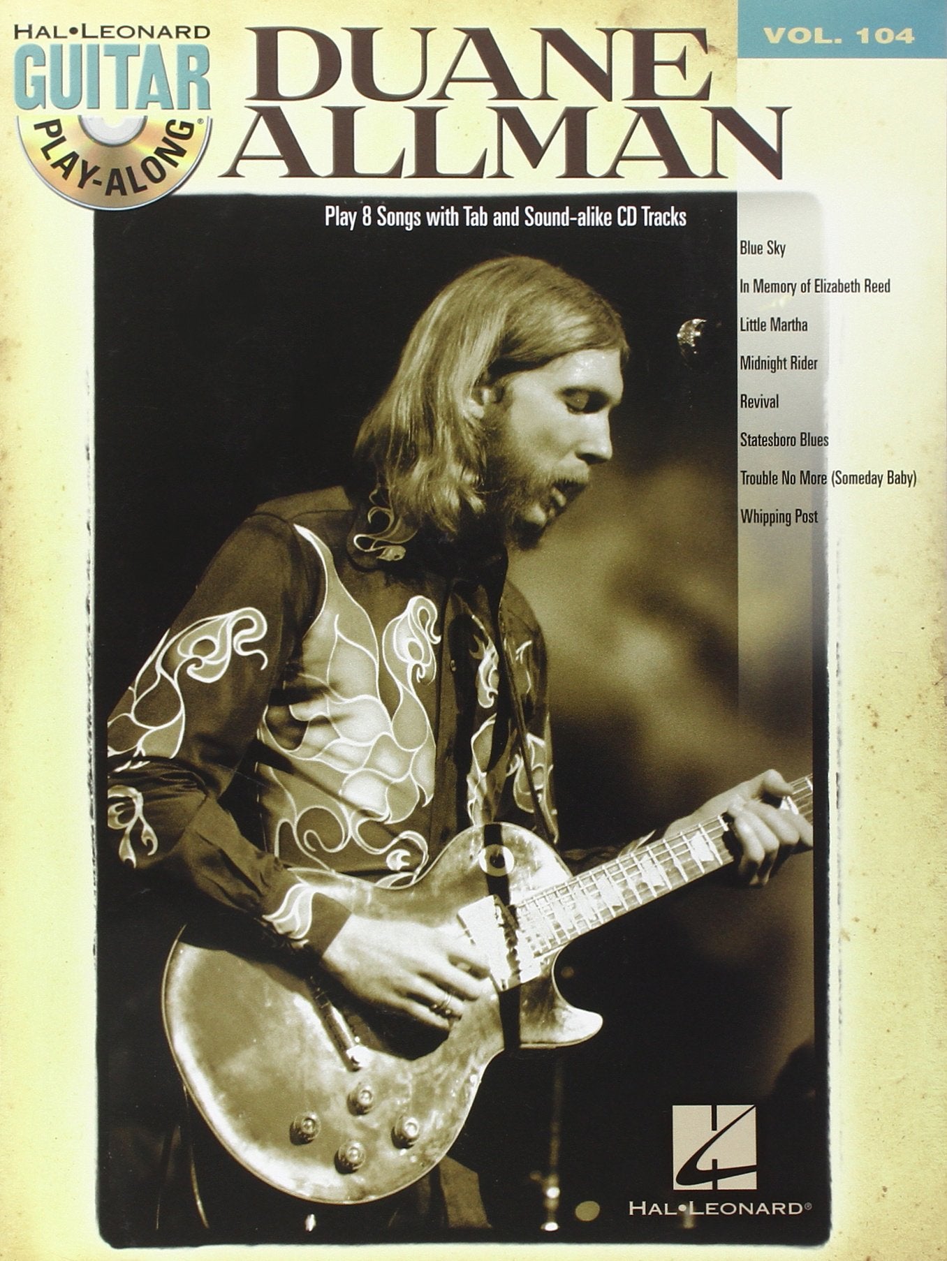 Duane Allman: Guitar PlayAlong Volume 104 (Guitar Playalong, 104),New