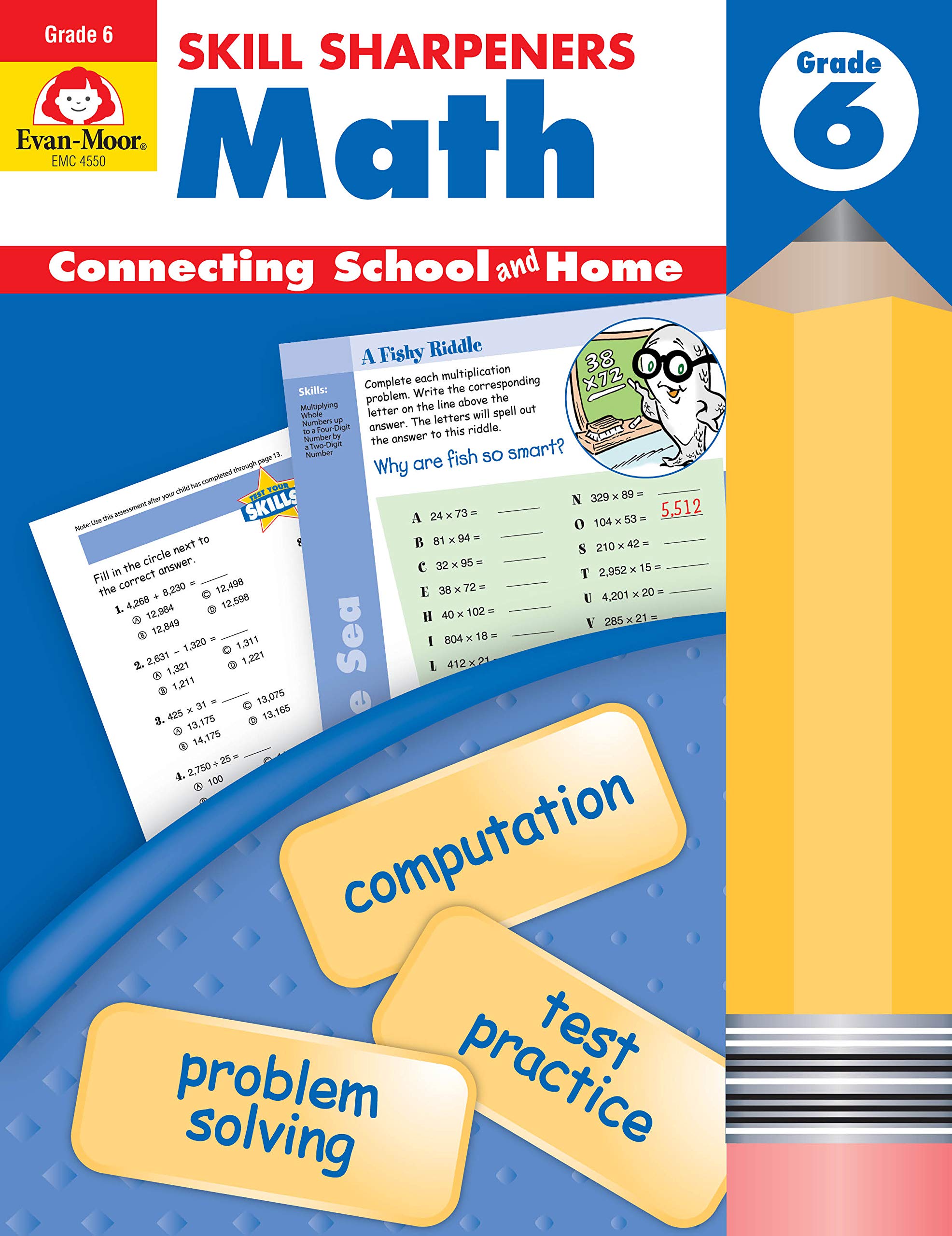 Skill Sharpeners Math, Grade 6,New