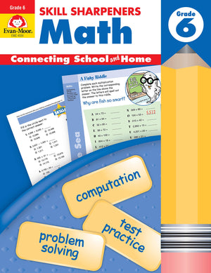 Skill Sharpeners Math, Grade 6,Used