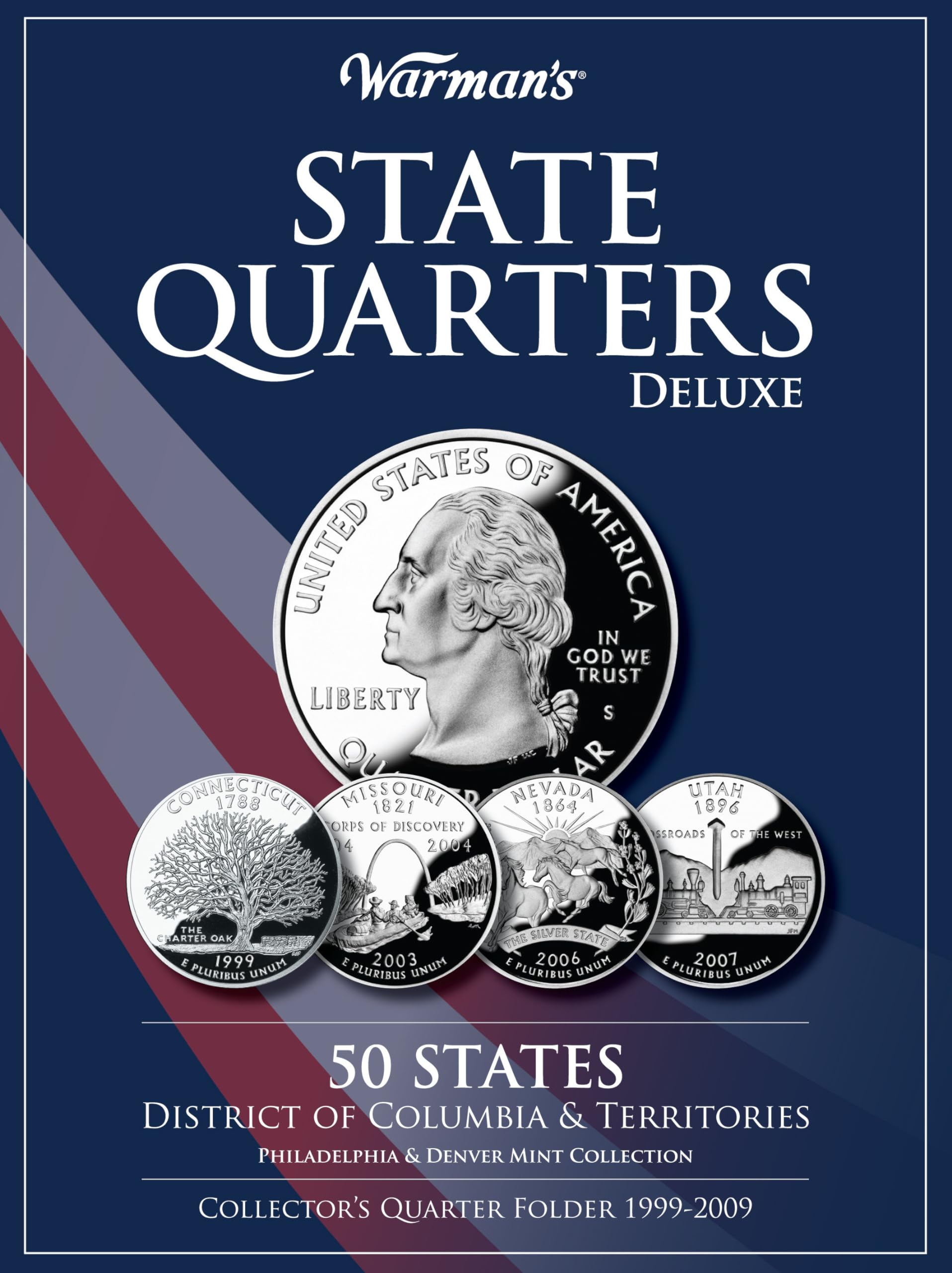 State Quarters 19992009 Deluxe Collector's Folder: District of Columbia and Territories, Philadelphia and Denver Mints (Warman',Used