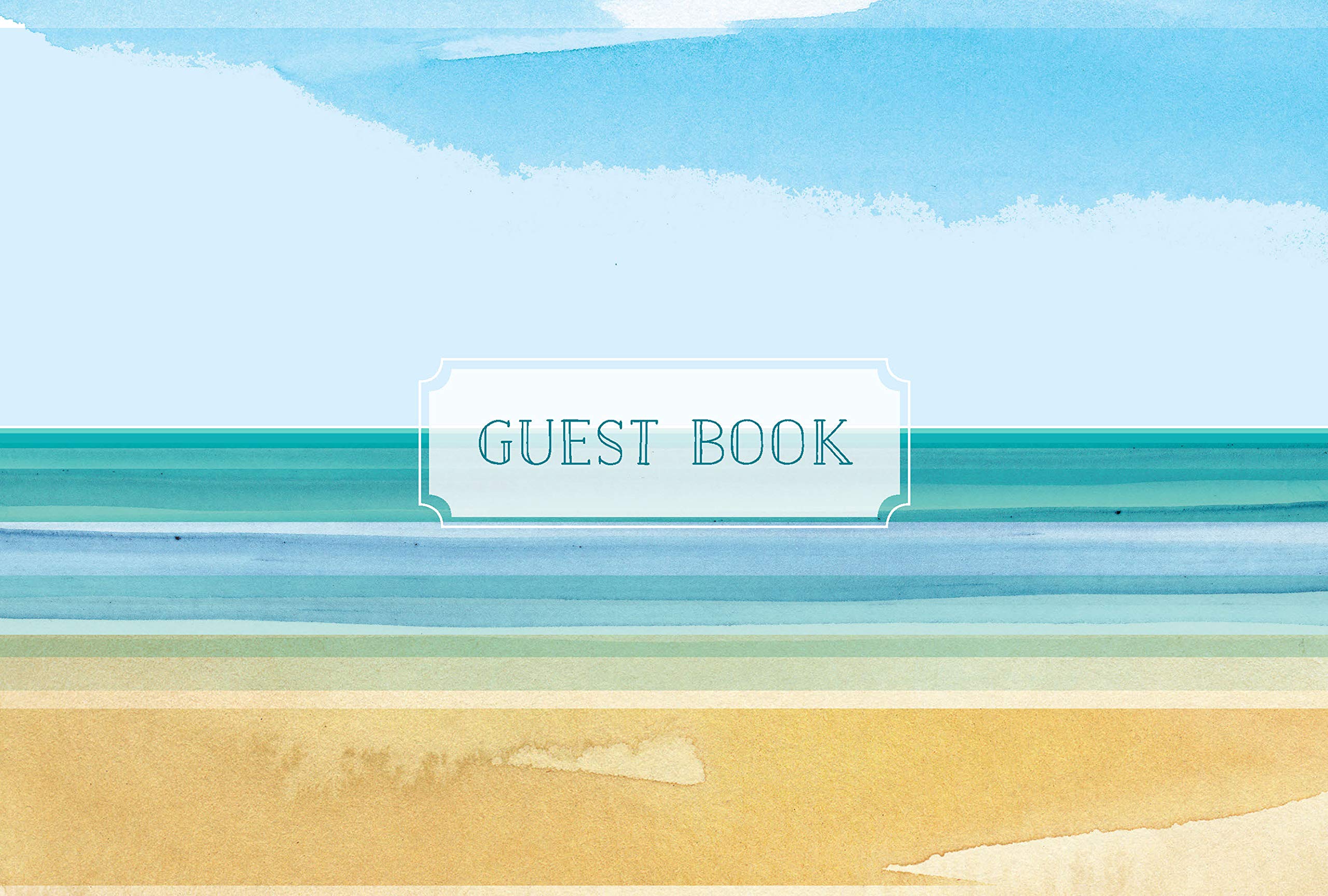 Guest Book Coastal Edition: Featuring Beautiful Coastal Illustrations