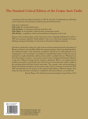 Corpus Iuris Civilis (Latin Edition),New