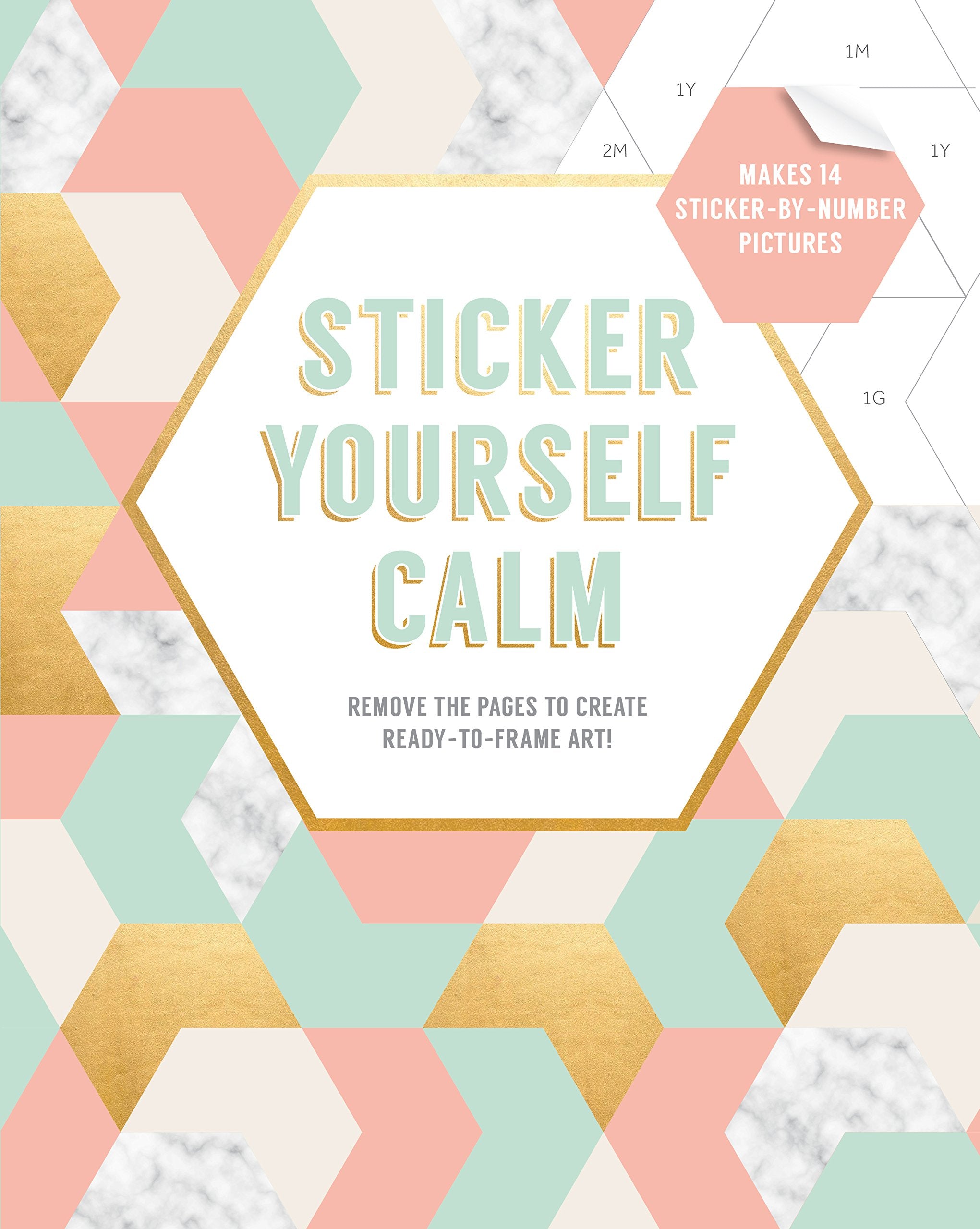 Sticker Yourself Calm: Makes 14 Stickerbynumber Pictures: Remove The Pages To Create Readytoframe Art!