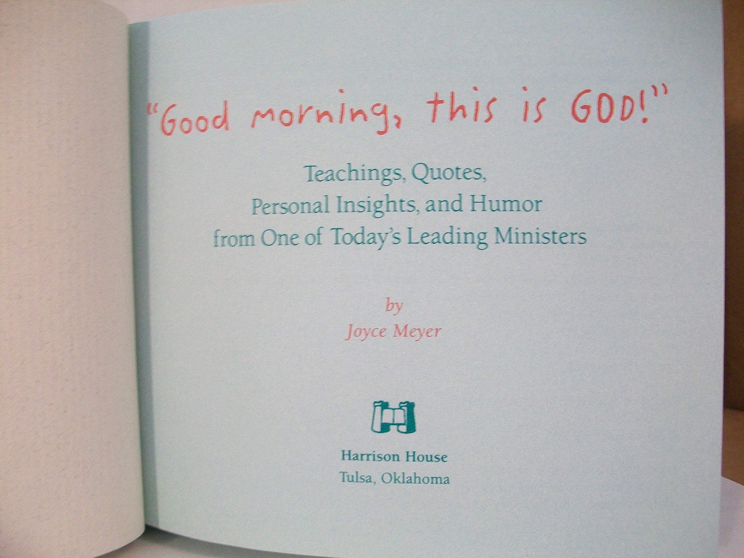 Good Morning, This Is God,Used