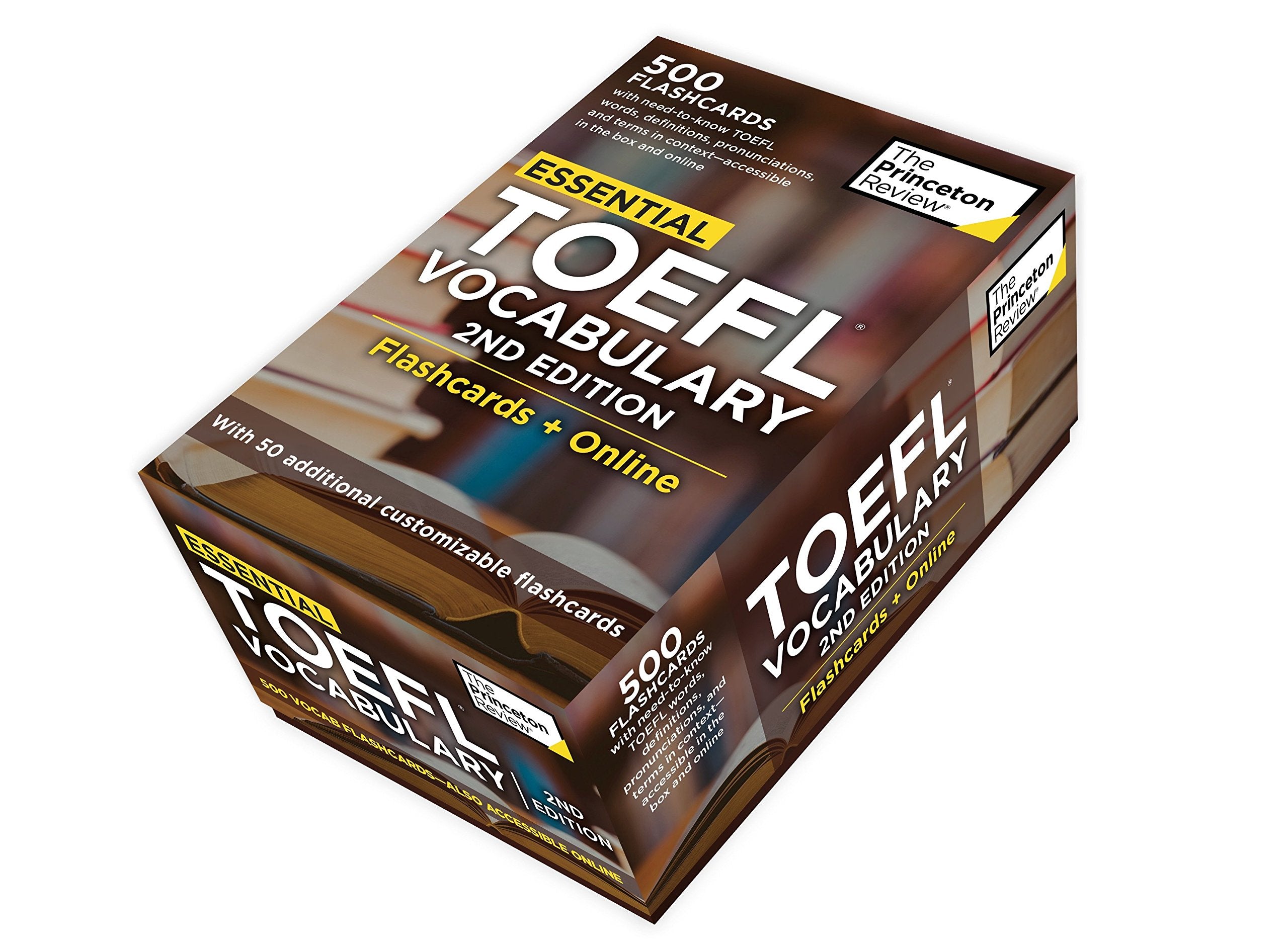 The Princeton Review Essential Toefl Vocabulary Flashcards: 500 Essential Vocabulary Words to Help Boost Your Toefl Score (Colle,Used
