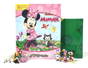 Phidal Disney Junior Minnie My Busy Books - Storybook with 10 Figurines & Playmat, Model 276432250X