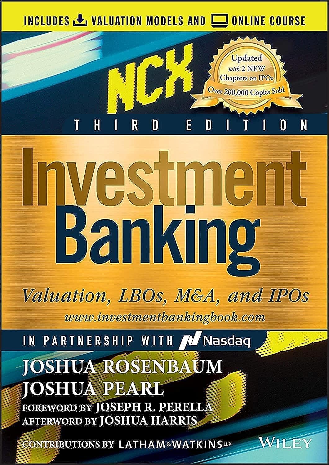 Investment Banking: Valuation, Lbos, M&A, And Ipos (Includes Valuation Models + Online Course) 3Rd Edition (Wiley Finance)
