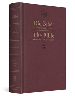 ESV German/English Parallel Bible (Luther/ESV, Dark Red)