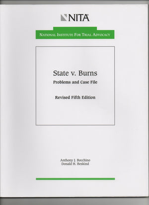 State vs. Burns: Problems and case file,Used