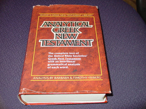 Analytical Greek New Testament (Including Greek Text Analysis) (Baker's Greek New Testament Library, 1) (English and Greek Editi,Used