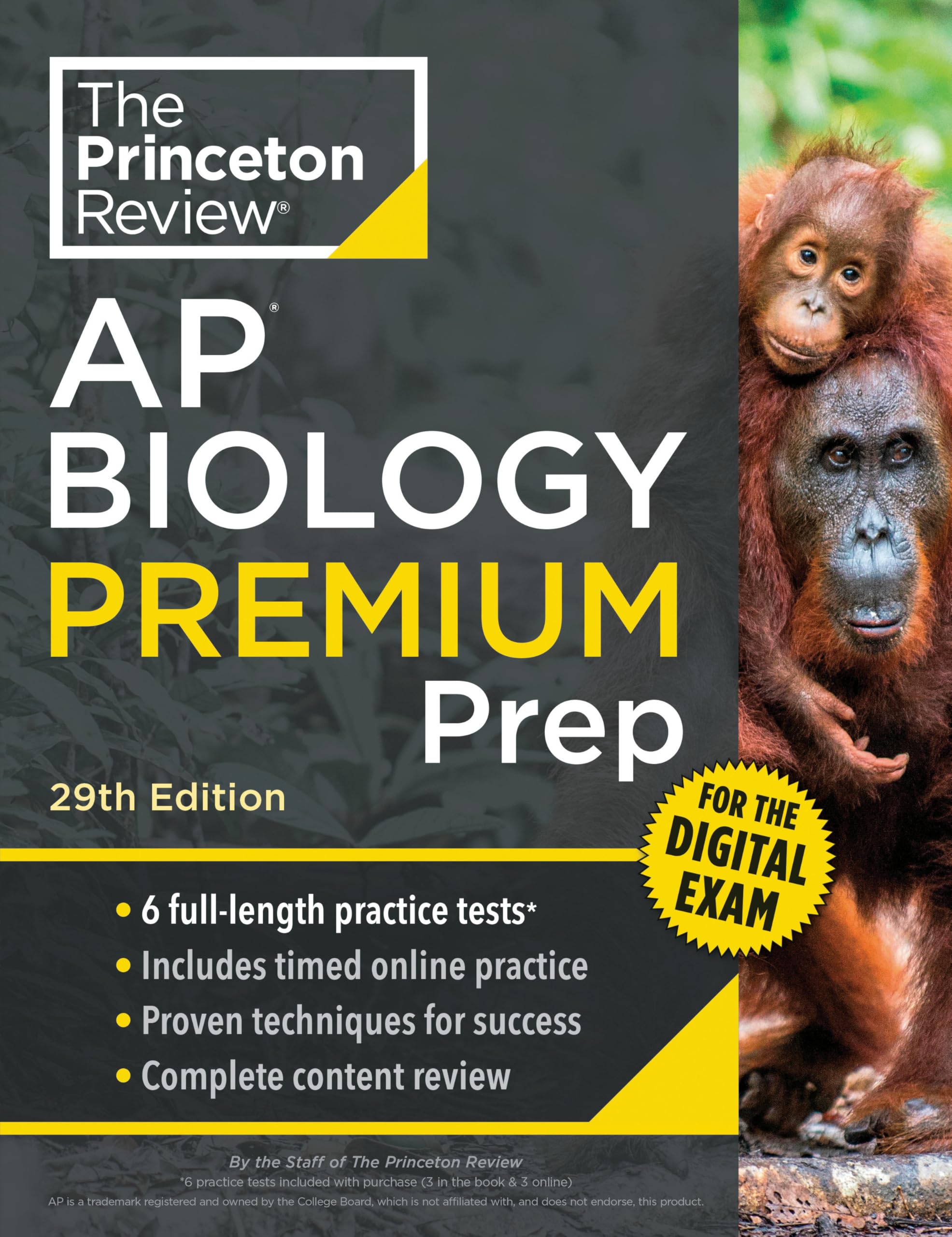 Princeton Review Ap Biology Premium Prep, 29Th Edition: 6 Practice Tests + Digital Practice Online + Content Review (College Tes