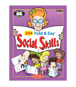 Super Duper Publications  204 Fold & Say Social Skills  Educational Learning Resource For Children