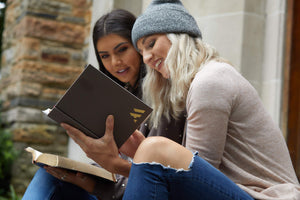 NKJV, AncientModern Bible, Cloth over Board, Gray, Comfort Print: One faith. Handed down. For all the saints.,Used