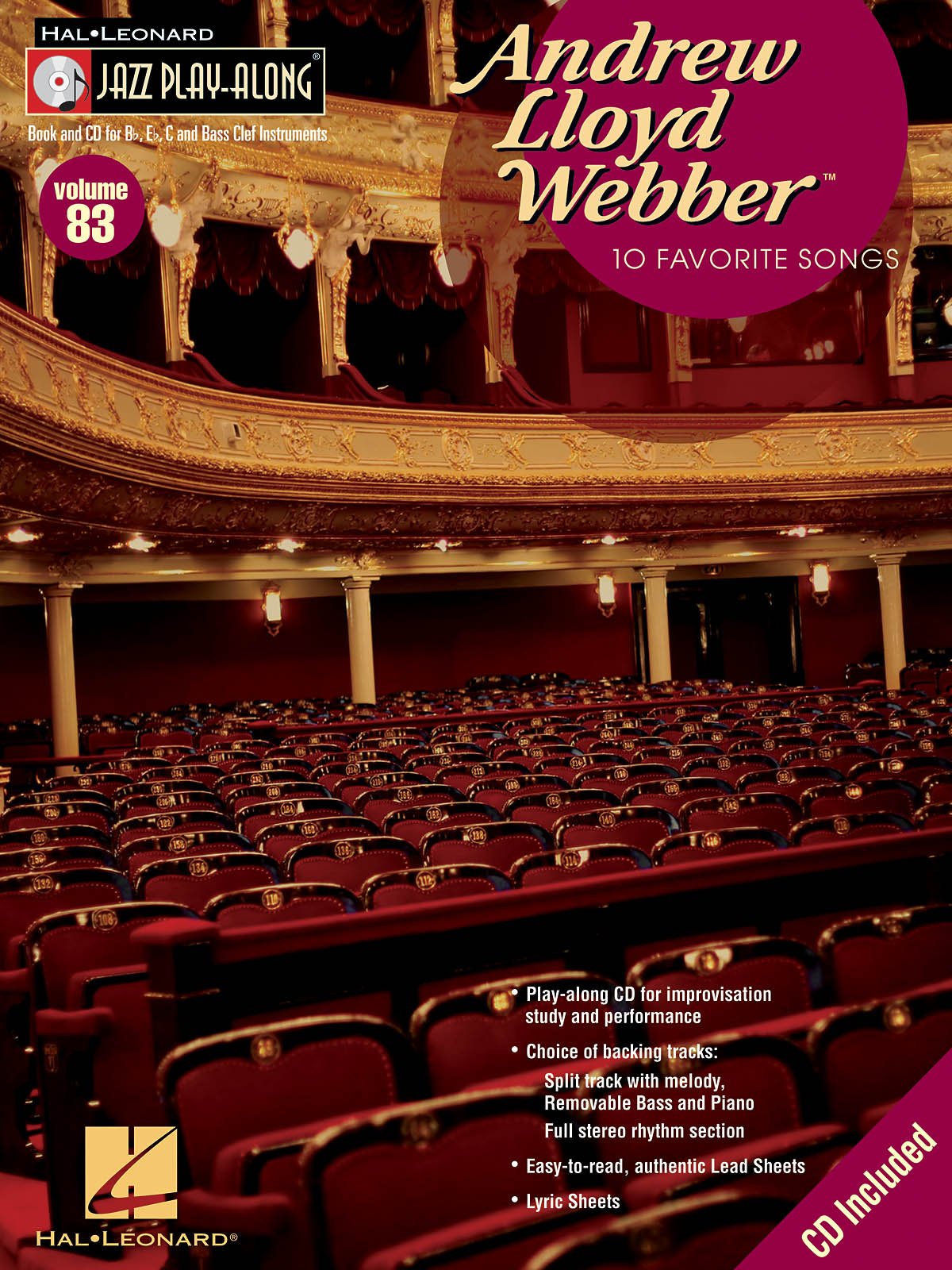 Andrew Lloyd Webber: Jazz PlayAlong Volume 83 (Hal Leonard Jazz PlayAlong),Used