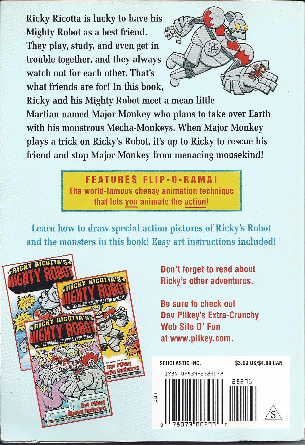 Ricky Ricotta'S Mighty Robot Vs. The Mechamonkeys From Mars,Used
