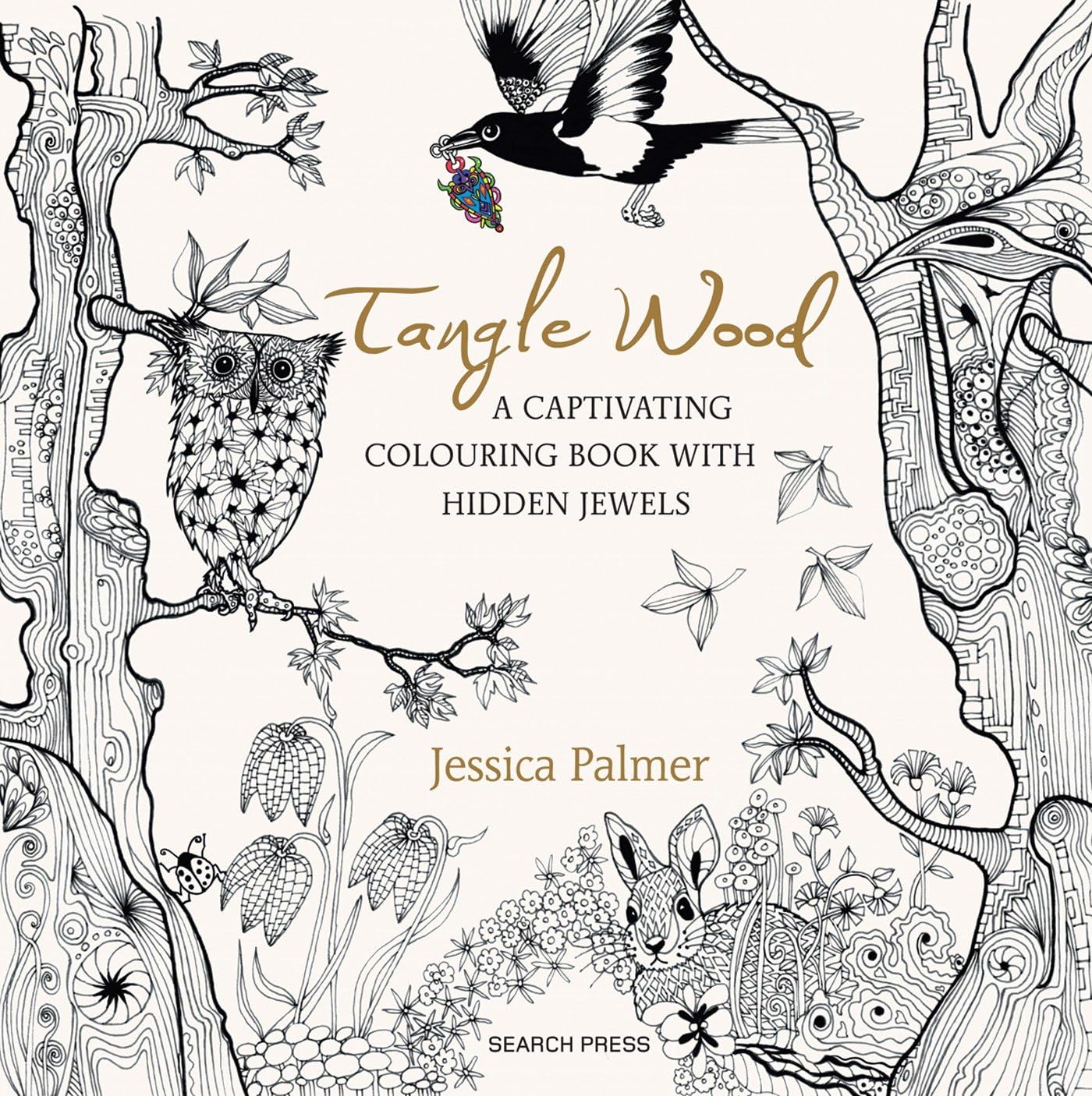 Tangle Wood: A Captivating Colouring Book with Hidden Jewels,Used