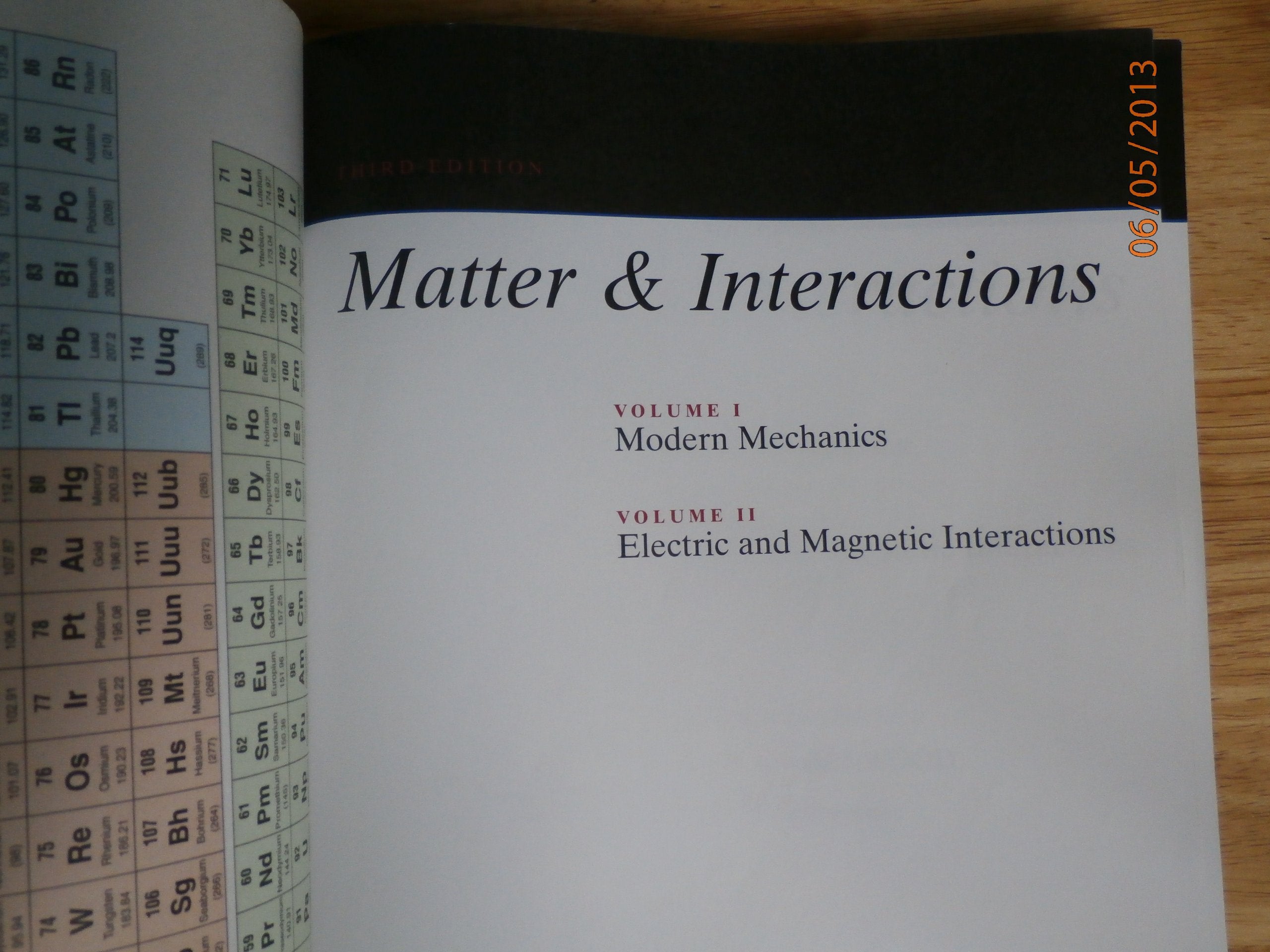 Matter and Interactions, Volume II: Electric and Magnetic Interactions,Used