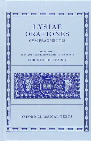 Lysiae Orationes cum Fragmentis (Oxford Classical Texts),Used