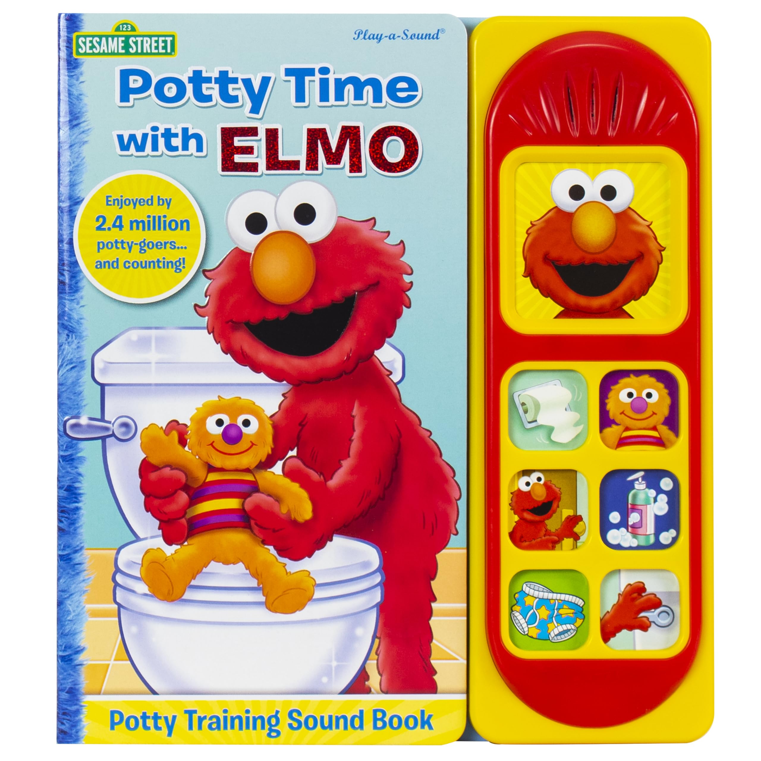 Sesame Street  Potty Time with Elmo  Potty Training Sound Book  PI Kids,Used