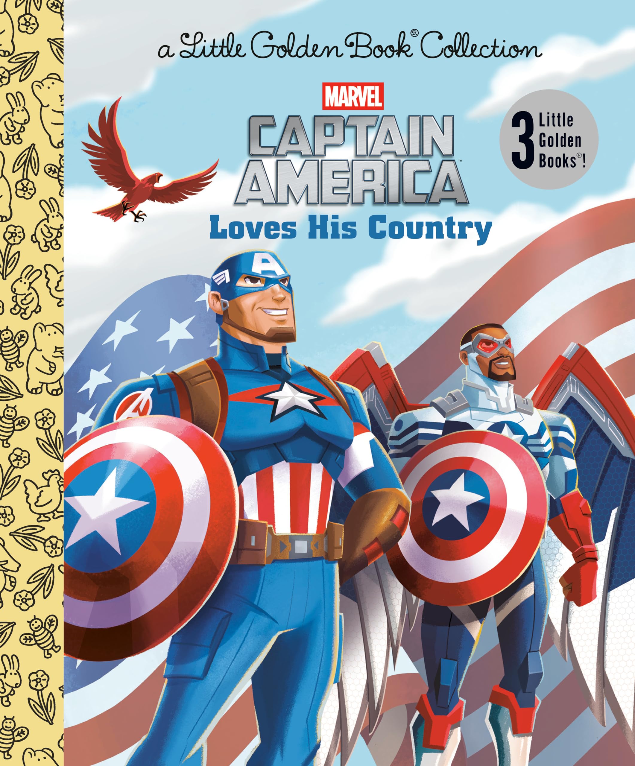 Captain America Loves His Country (Marvel) (Little Golden Book)