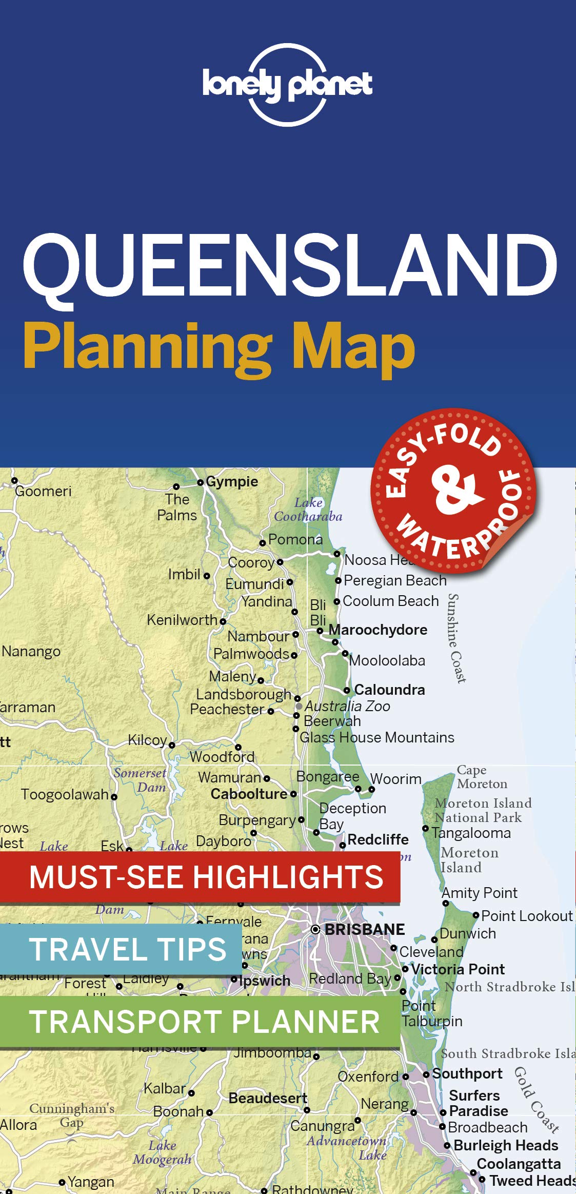 Lonely Planet Queensland Planning Map