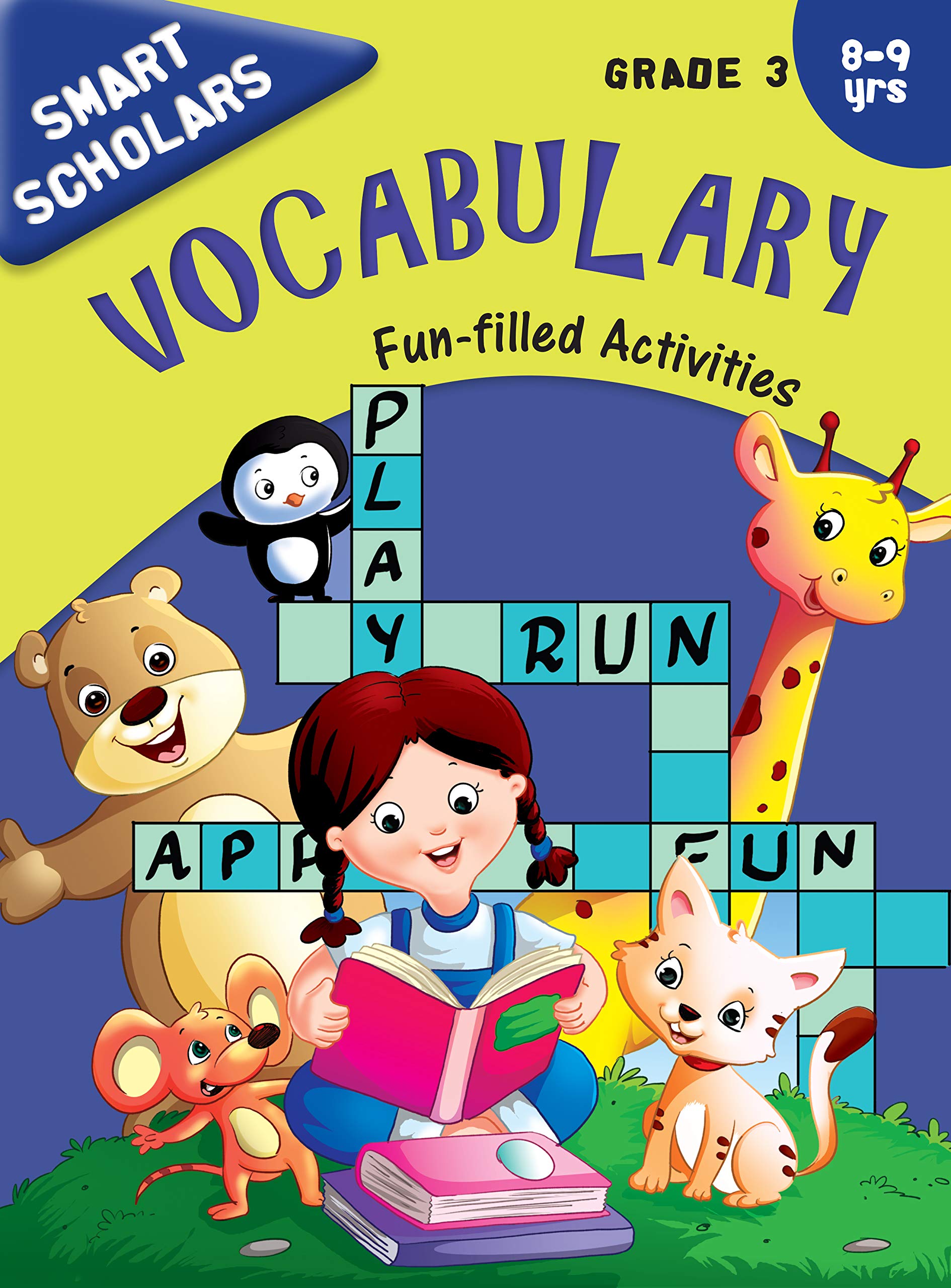Vocabulary Fun-Filled Activity Book For Kids Grade 3: Smar Schoolars | Childrens Vocabulary Build | Language Skill | New Words | Language Fluency ; 8+ Ages