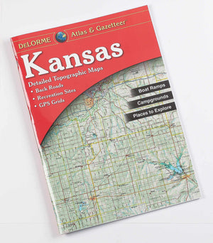 Kansas Atlas & Gazetteer (Delorme Atlas & Gazetteer),Used
