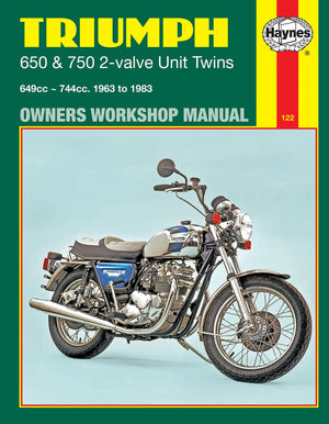Triumph 650 & 750 2Valve Unit Twins (63  83) Haynes Repair Manual