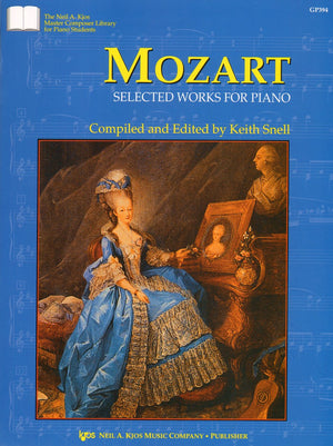 GP394  Master Composer Library for Piano Students  Mozart : Selected Works For Piano,Used