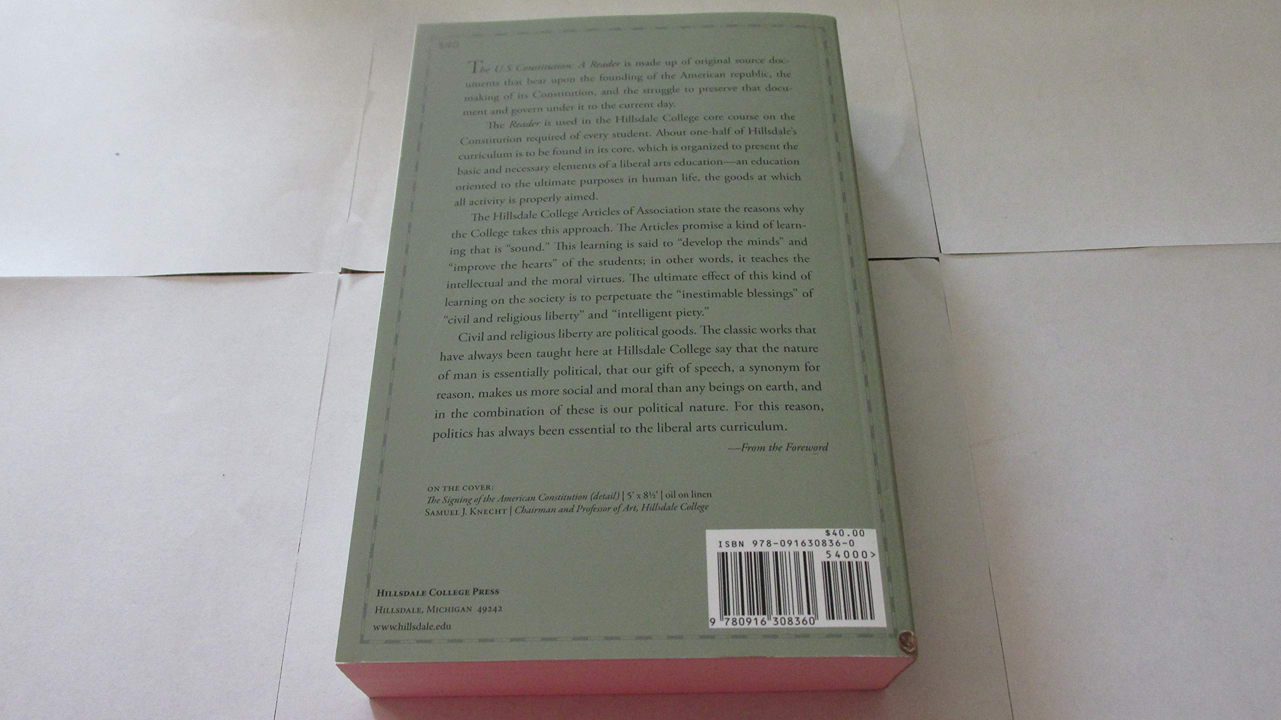 The U.S. Constitution: A Reader,Used