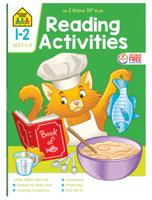 School Zone  Reading Activities Workbook  64 Pages, Ages 6 To 8, 1St Grade, 2Nd Grade, Comprehension, Comparing, Contrasting,