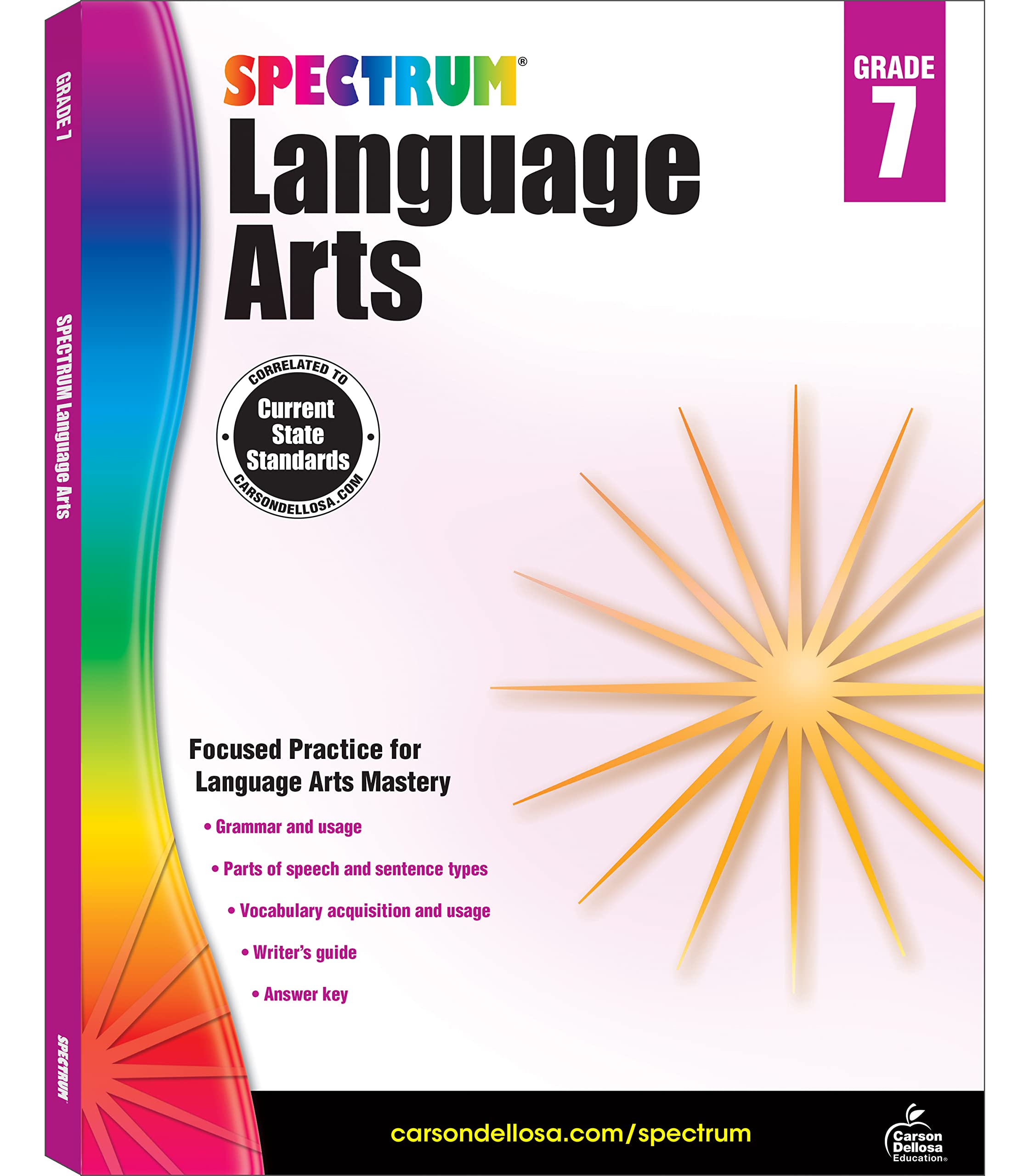 Spectrum Language Arts, Grade 7,New