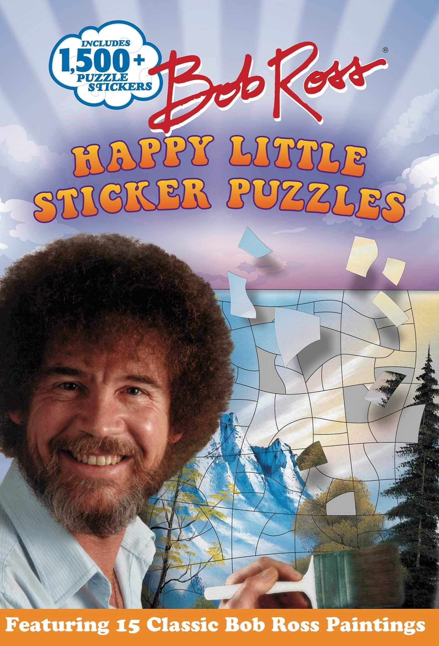 Bob Ross Happy Little Sticker Puzzles (Sticker Art Puzzles),Used