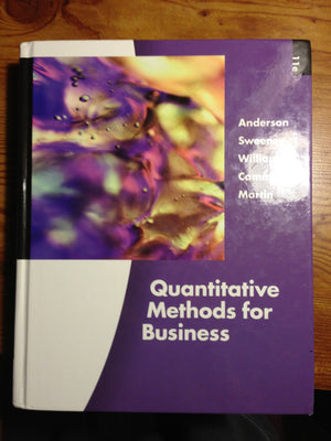 Quantitative Methods for Business (Book Only),New